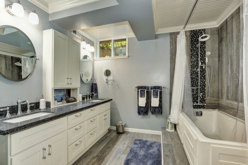 Bathroom with Double Vanities
